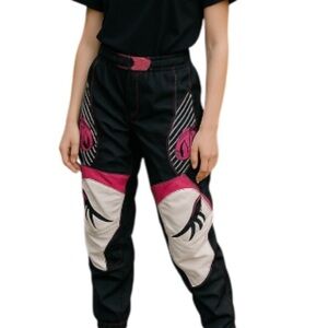 MSR STARLET Motocross Women’s Riding Pants MX Black Pink White Size 8